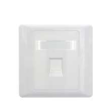 1 port white 86mm modular face plate